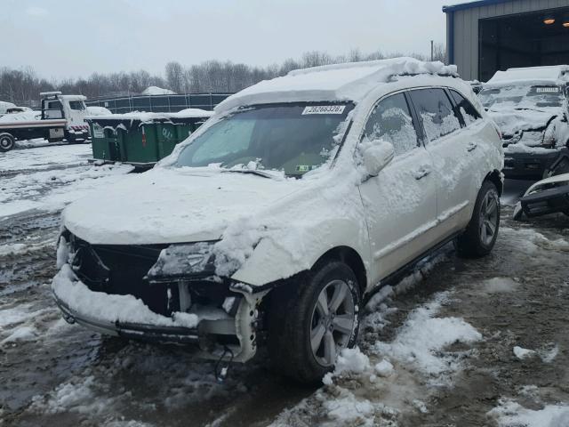 2HNYD2H3XCH518385 - 2012 ACURA MDX TECHNO WHITE photo 2