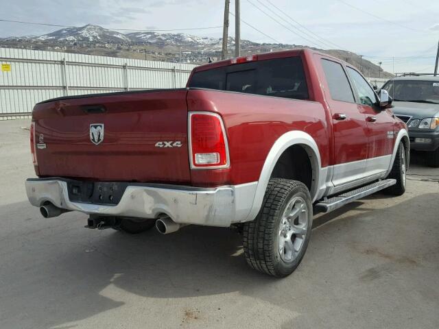 1C6RR7NM9FS595890 - 2015 RAM 1500 LARAM RED photo 4