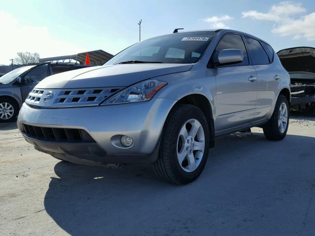 JN8AZ08T33W114928 - 2003 NISSAN MURANO SL SILVER photo 2