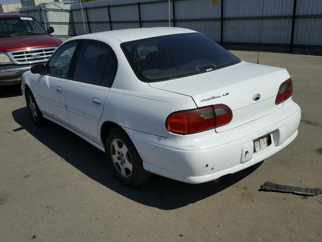 1G1NE52J43M520489 - 2003 CHEVROLET MALIBU LS WHITE photo 3