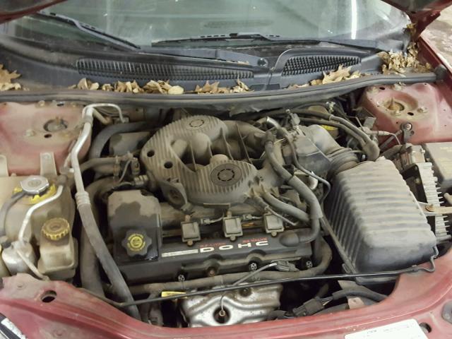 1B3EL46R12N128670 - 2002 DODGE STRATUS SE RED photo 7