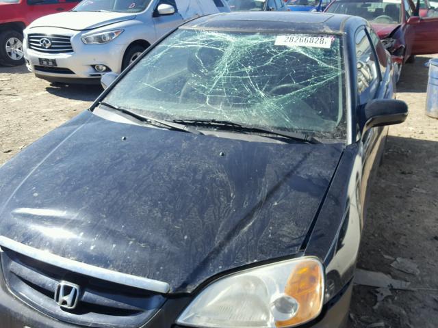 1HGEM21932L058271 - 2002 HONDA CIVIC EX შავი ფოტო 9