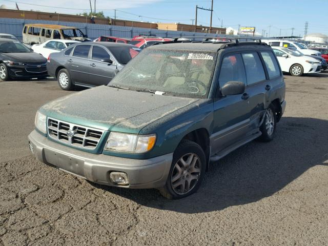 JF1SF6550XH706496 - 1999 SUBARU FORESTER S GREEN photo 2