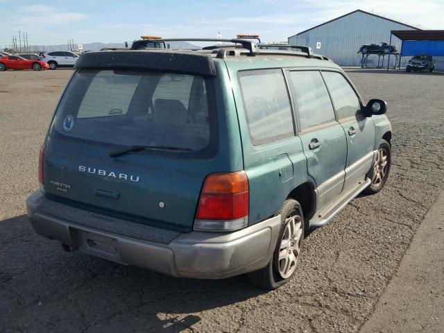 JF1SF6550XH706496 - 1999 SUBARU FORESTER S GREEN photo 4