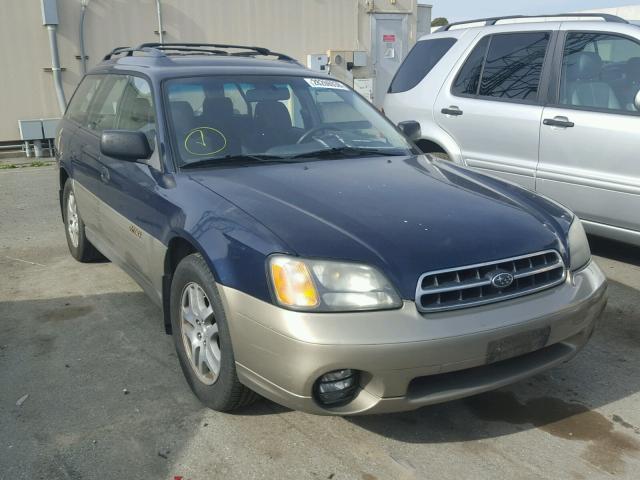 4S3BH665227650837 - 2002 SUBARU LEGACY OUT BLUE photo 1