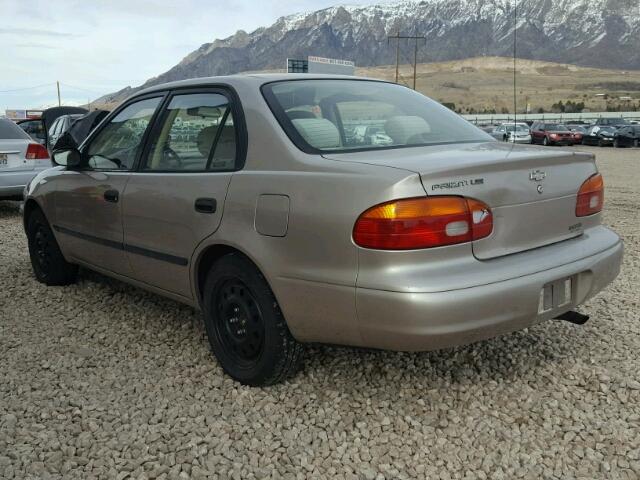 1Y1SK5287XZ405261 - 1999 CHEVROLET GEO PRIZM GOLD photo 3