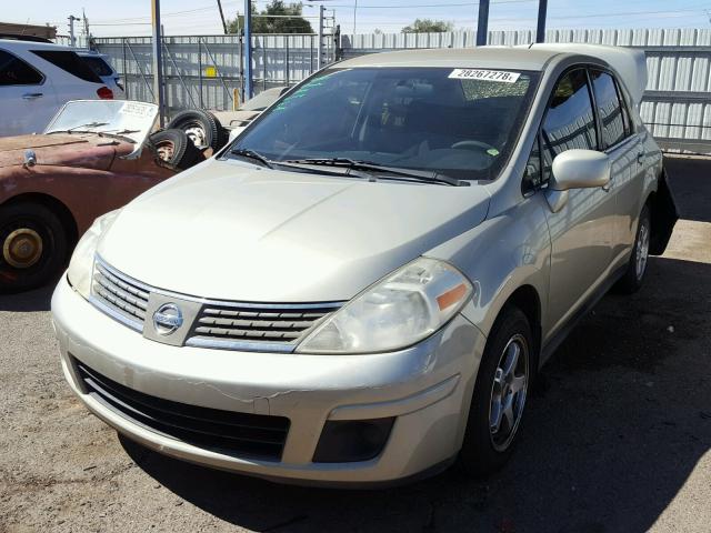 3N1BC11E28L375308 - 2008 NISSAN VERSA S TAN photo 2