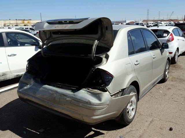 3N1BC11E28L375308 - 2008 NISSAN VERSA S TAN photo 4