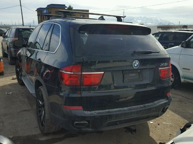 5UXZV8C5XBL418094 - 2011 BMW X5 XDRIVE5 BLACK photo 3