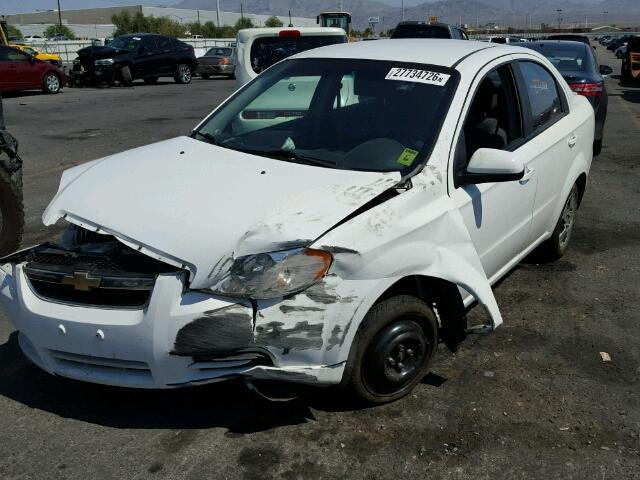 KL1TD5DEXBB165766 - 2011 CHEVROLET AVEO LS 白色 照片 2