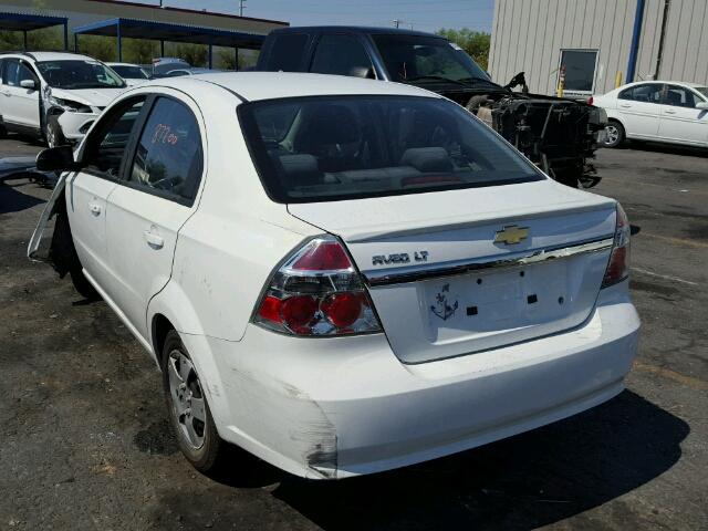 KL1TD5DEXBB165766 - 2011 CHEVROLET AVEO LS 白色 照片 3