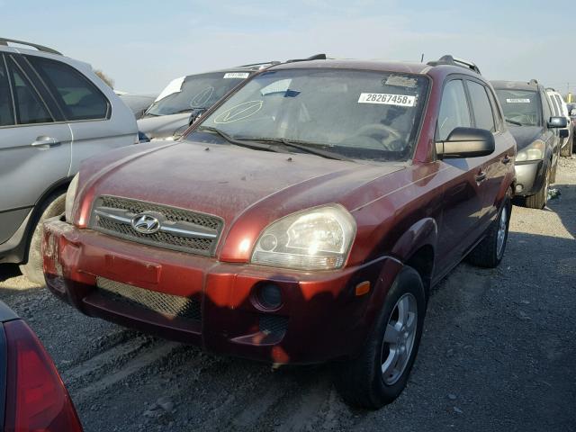 KM8JM12B88U757838 - 2008 HYUNDAI TUCSON GLS RED photo 2