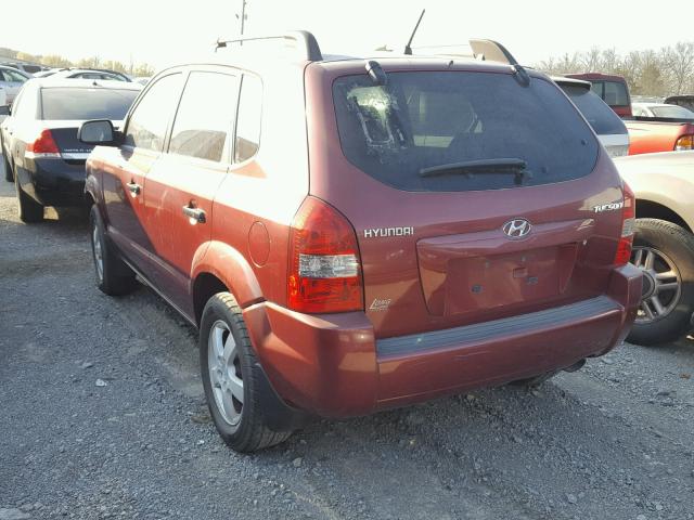 KM8JM12B88U757838 - 2008 HYUNDAI TUCSON GLS RED photo 3