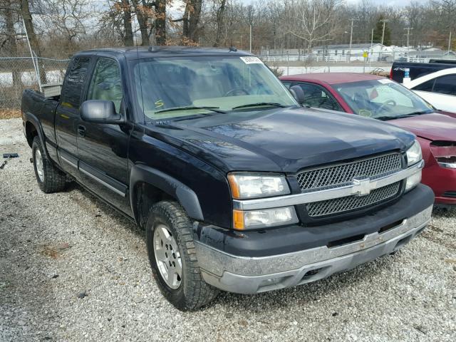 2GCEK19T641165659 - 2004 CHEVROLET SILVERADO BLACK photo 1