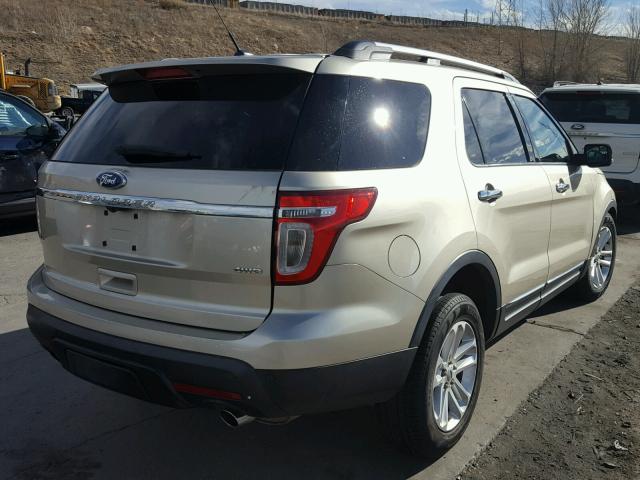 1FMHK8D84BGA80341 - 2011 FORD EXPLORER X BEIGE photo 4