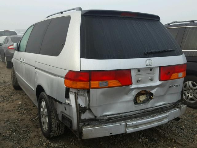 5FNRL18634B077658 - 2004 HONDA ODYSSEY EX SILVER photo 3