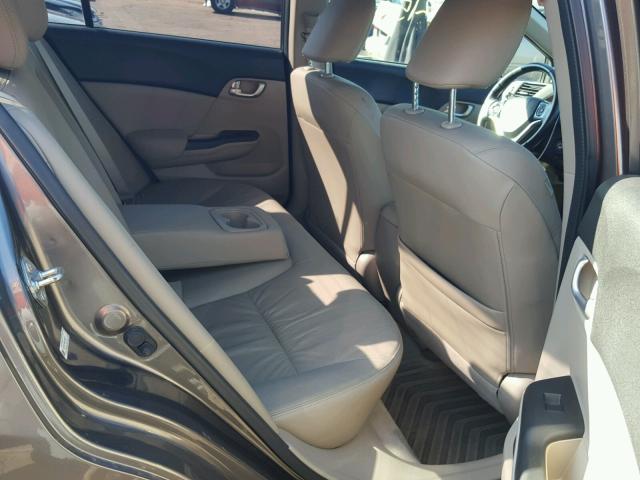 19XFB2F98CE336321 - 2012 HONDA CIVIC EXL GRAY photo 6