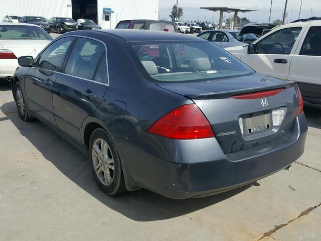 1HGCM56766A002214 - 2006 HONDA ACCORD EX CHARCOAL photo 3