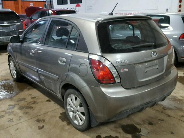 KNADH5A3XA6706047 - 2010 KIA RIO LX GRAY photo 3