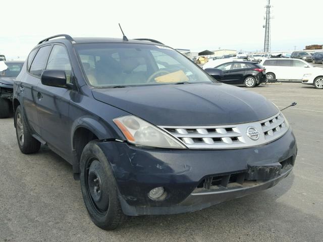 JN8AZ08T64W227483 - 2004 NISSAN MURANO SL BLUE photo 1