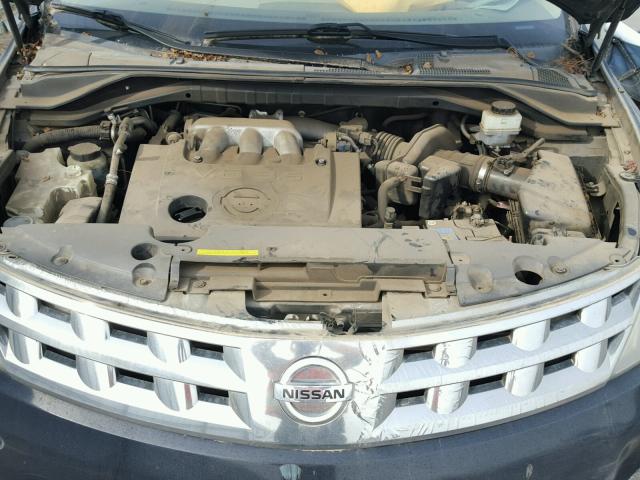 JN8AZ08T64W227483 - 2004 NISSAN MURANO SL BLUE photo 7