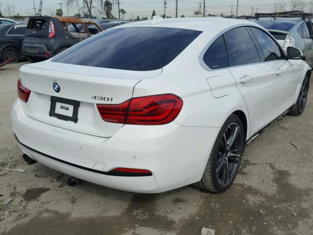 WBA4J1C59JBA30194 - 2018 BMW 430I GRAN WHITE photo 4