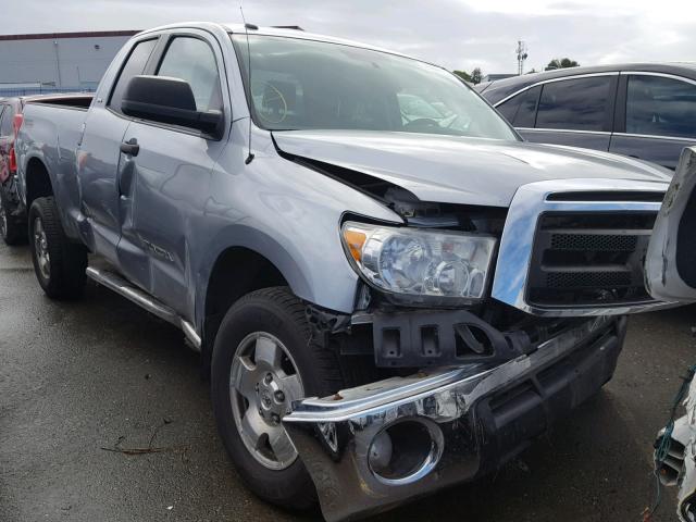 5TFUM5F14AX015807 - 2010 TOYOTA TUNDRA DOU SILVER photo 1