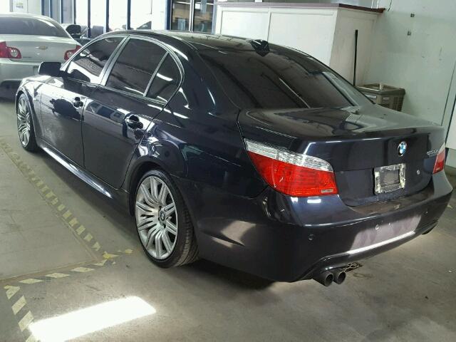 WBANW53588CT49925 - 2008 BMW 550 I BLACK photo 3