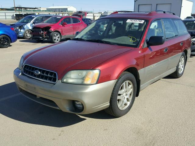 4S3BH665336641345 - 2003 SUBARU LEGACY OUT TWO TONE photo 2