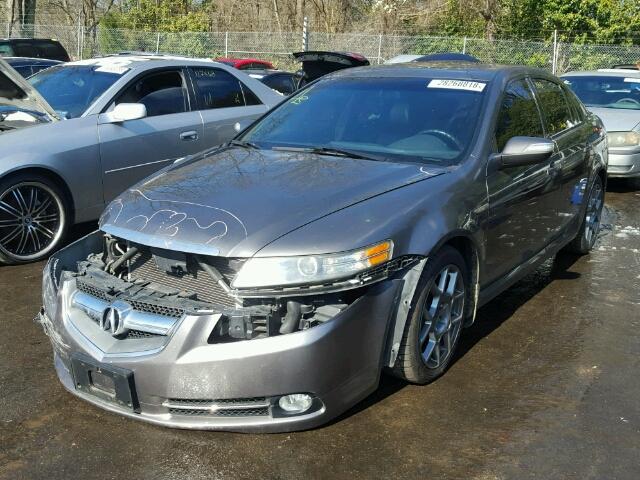 19UUA76577A041516 - 2007 ACURA TL TYPE S GRAY photo 2