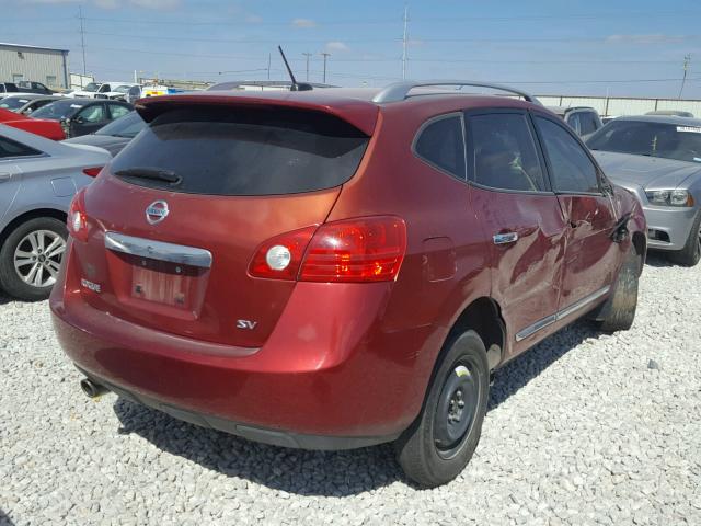 JN8AS5MT4BW152822 - 2011 NISSAN ROGUE S RED photo 4