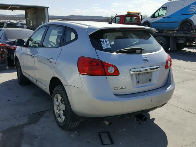 JN8AS5MT7DW011097 - 2013 NISSAN ROGUE S SILVER photo 3