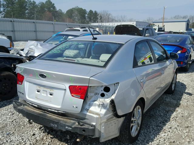 KNAFU4A23C5531901 - 2012 KIA FORTE EX SILVER photo 4