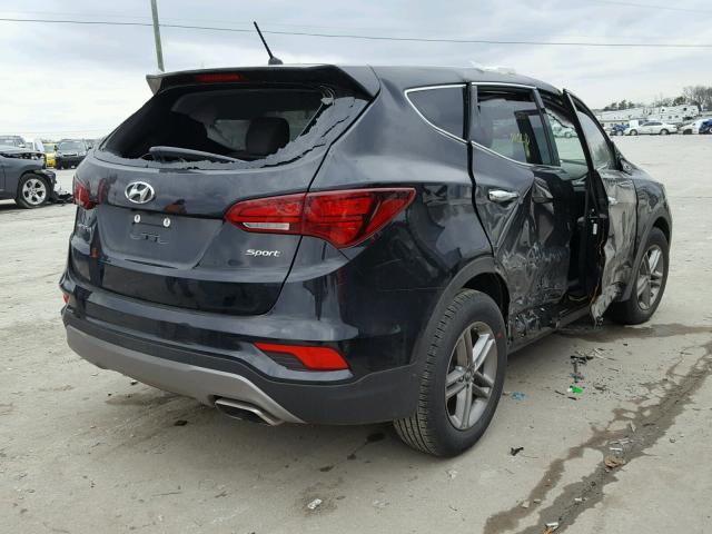 5XYZT3LB4JG539505 - 2018 HYUNDAI SANTA FE S BLACK photo 4