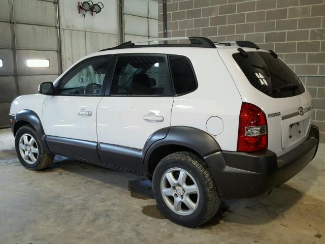 KM8JN12D65U195318 - 2005 HYUNDAI TUCSON GLS WHITE photo 3