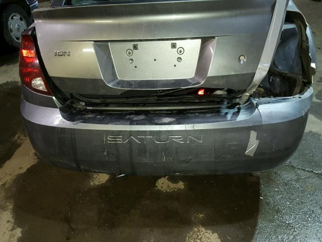 1G8AJ52F54Z198697 - 2004 SATURN ION LEVEL GRAY photo 9