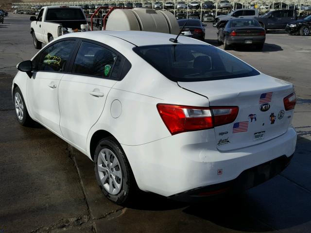 KNADM4A35D6226072 - 2013 KIA RIO LX Սպիտակ լուսանկար 3