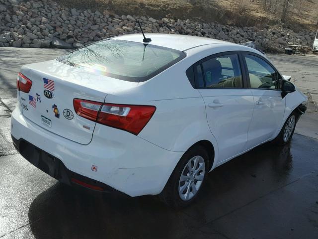 KNADM4A35D6226072 - 2013 KIA RIO LX Սպիտակ լուսանկար 4