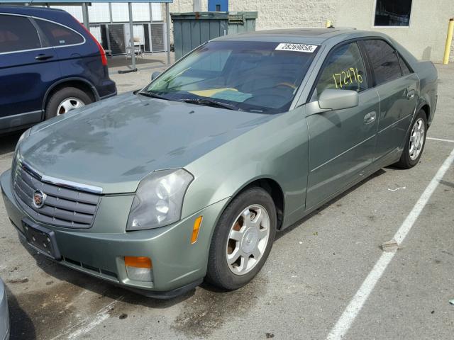 1G6DM577440138042 - 2004 CADILLAC CTS GREEN photo 2