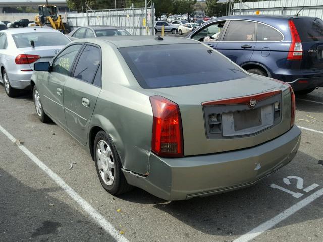 1G6DM577440138042 - 2004 CADILLAC CTS GREEN photo 3