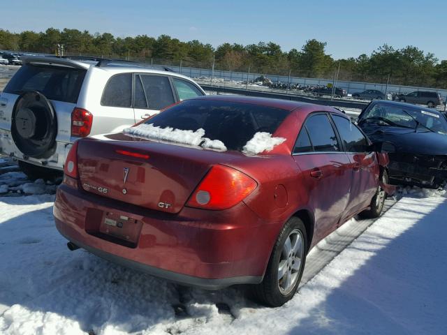 1G2ZH57N784272228 - 2008 PONTIAC G6 GT RED photo 4