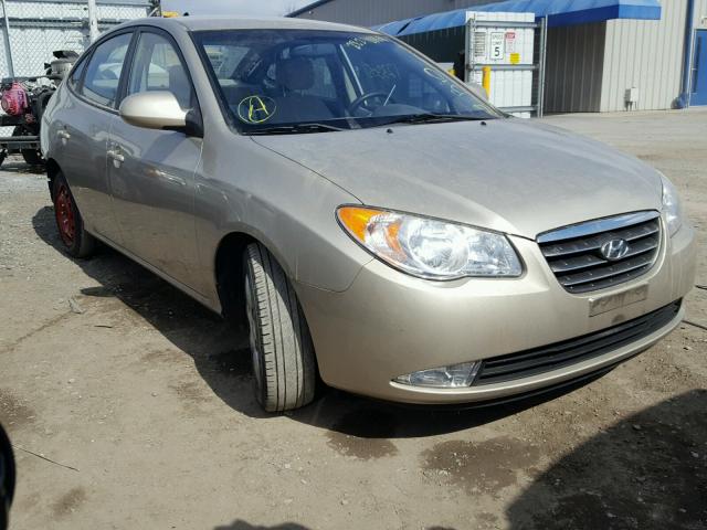 KMHDU46DX8U493306 - 2008 HYUNDAI ELANTRA GL GOLD photo 1