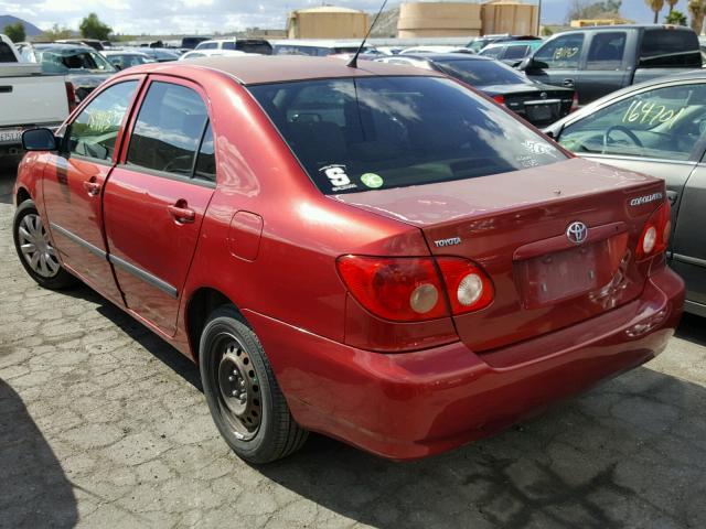 1NXBR32E65Z439742 - 2005 TOYOTA COROLLA CE RED photo 3