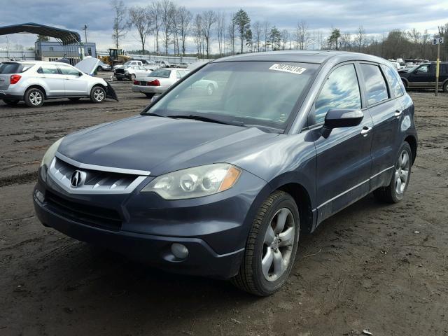 5J8TB18257A006448 - 2007 ACURA RDX GRAY photo 2