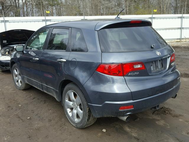 5J8TB18257A006448 - 2007 ACURA RDX GRAY photo 3