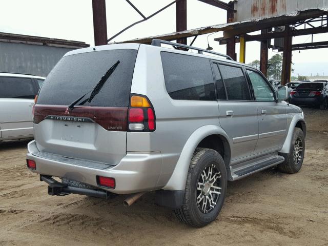 JA4LS41R01P033160 - 2001 MITSUBISHI MONTERO SP SILVER photo 4