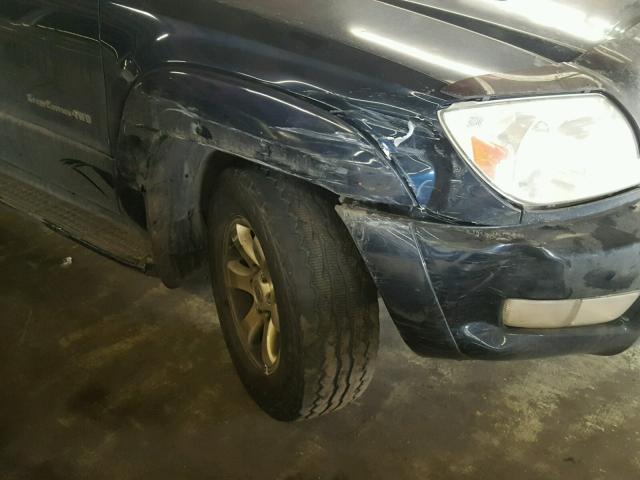 JTEBT14R948012357 - 2004 TOYOTA 4RUNNER SR BLUE photo 9