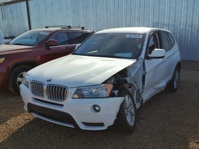 5UXWX9C57D0A25521 - 2013 BMW X3 XDRIVE2 WHITE photo 2