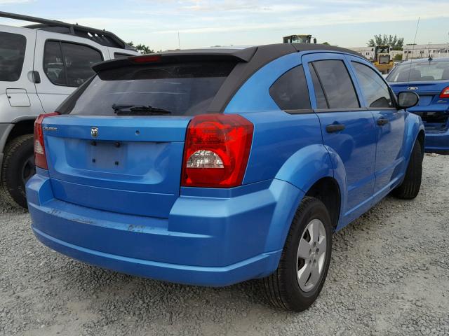 1B3HB28B58D571326 - 2008 DODGE CALIBER BLUE photo 4