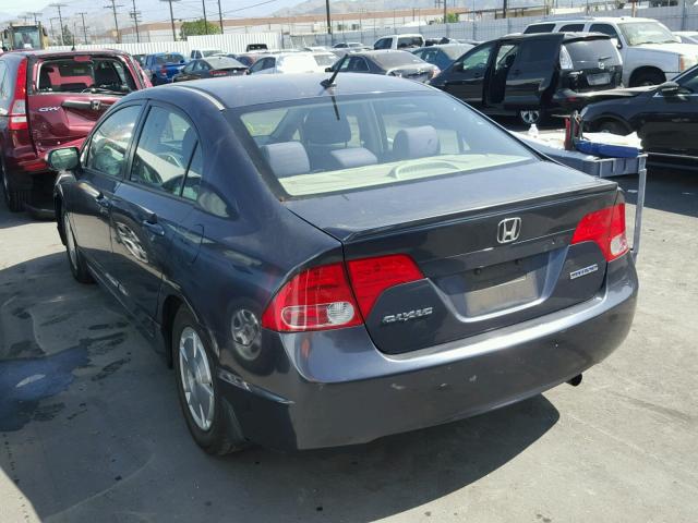 JHMFA36266S024526 - 2006 HONDA CIVIC HYBR BLUE photo 3